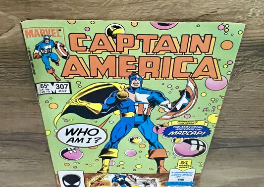 Captain America  307 Newsstand Variant 1st Madcap VF+ Marvel Comics 1985