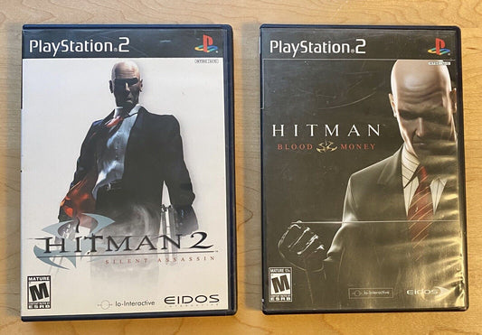Hitman 2 And Blood Money Bundle (Sony Playstation 2) PS2, Both CIB W/ Manual