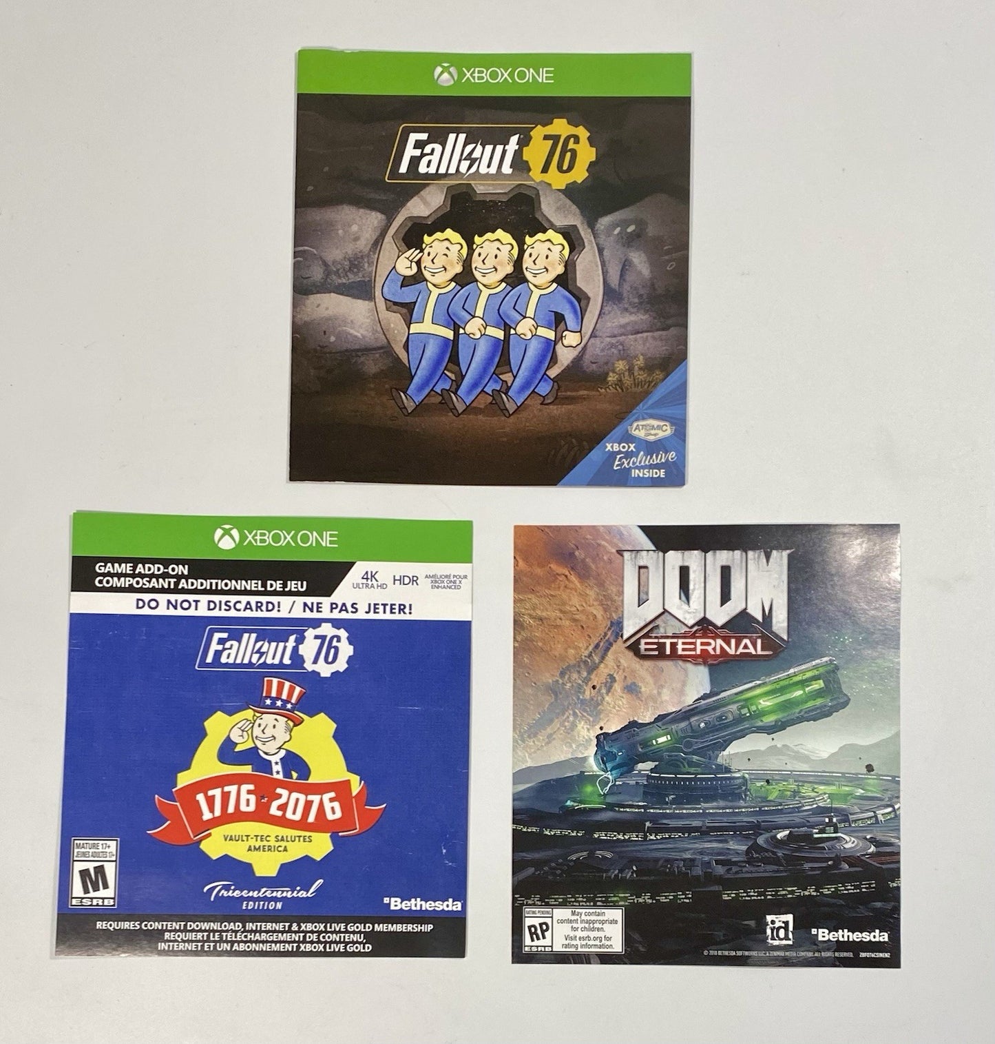 Fallout 76 Tricentennial Edition (Xbox One, 2018) CIB W/ Manual & Inserts