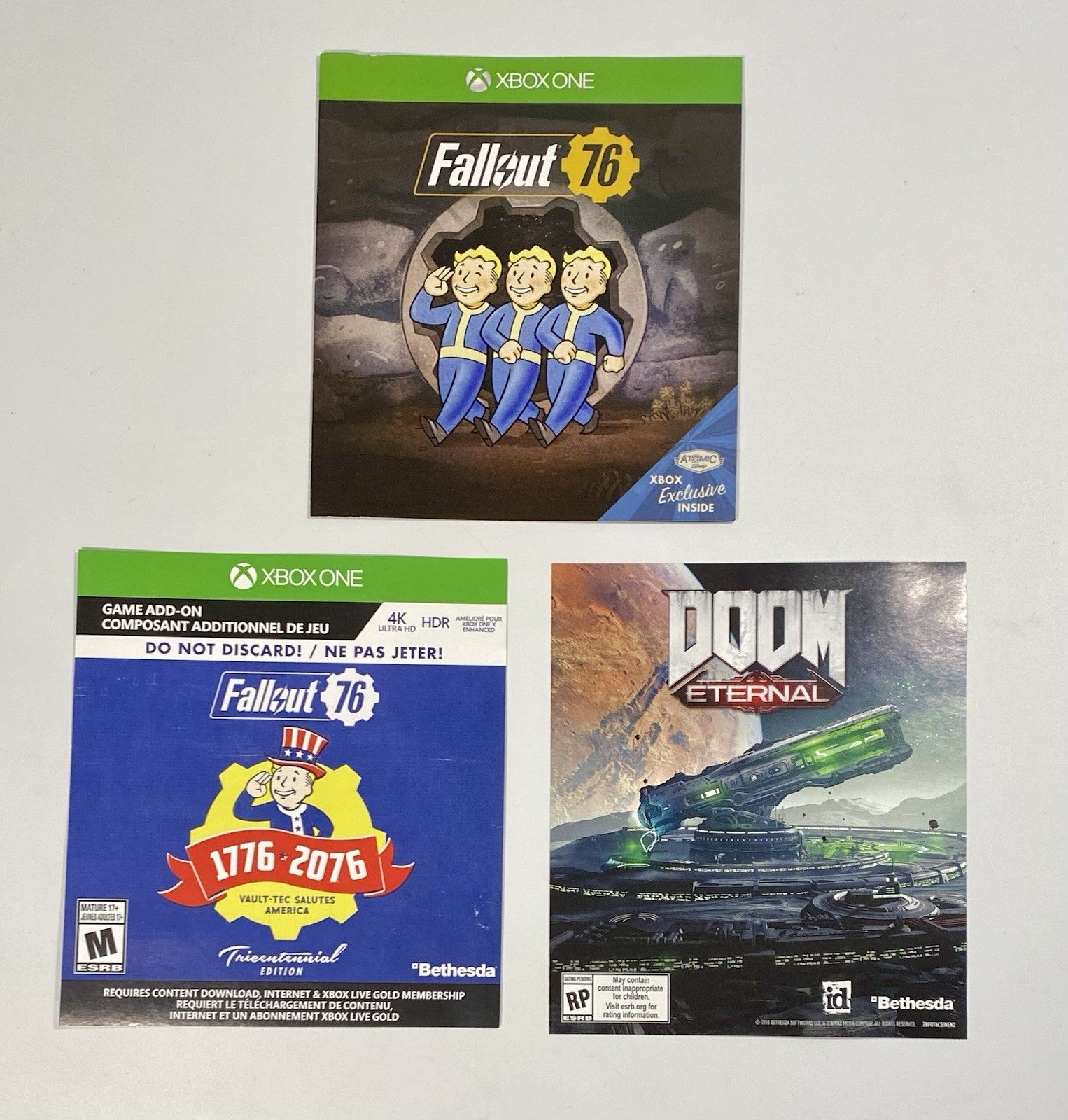 Fallout 76 Tricentennial Edition (Xbox One, 2018) CIB W/ Manual & Inserts