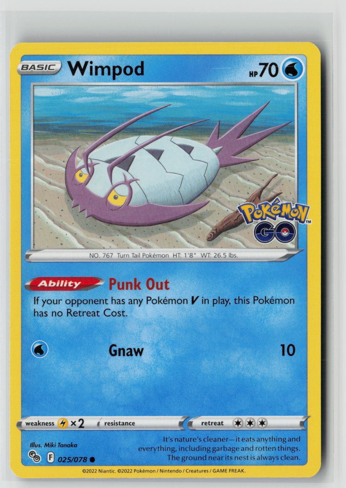 Wimpod (Pokemon GO 025/078) NM