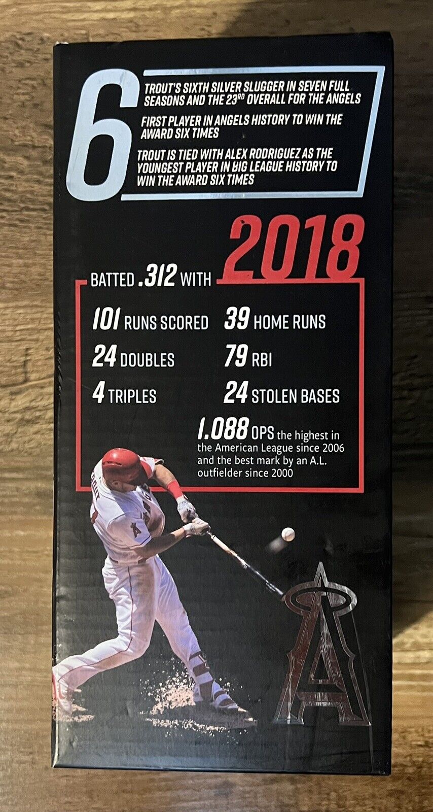 2018 Mike Trout Silver Slugger Commemorative Bobblehead Angels