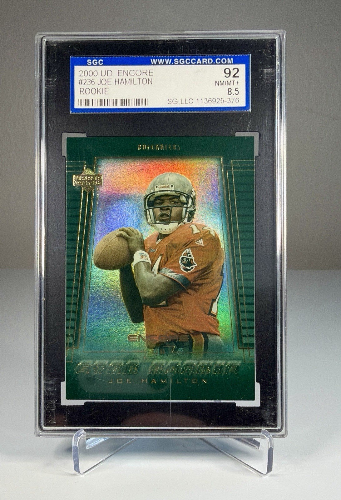 2000 Upper Deck Encore #236 Joe Hamilton RC Rookie SGC 92 NM/MT+ 8.5