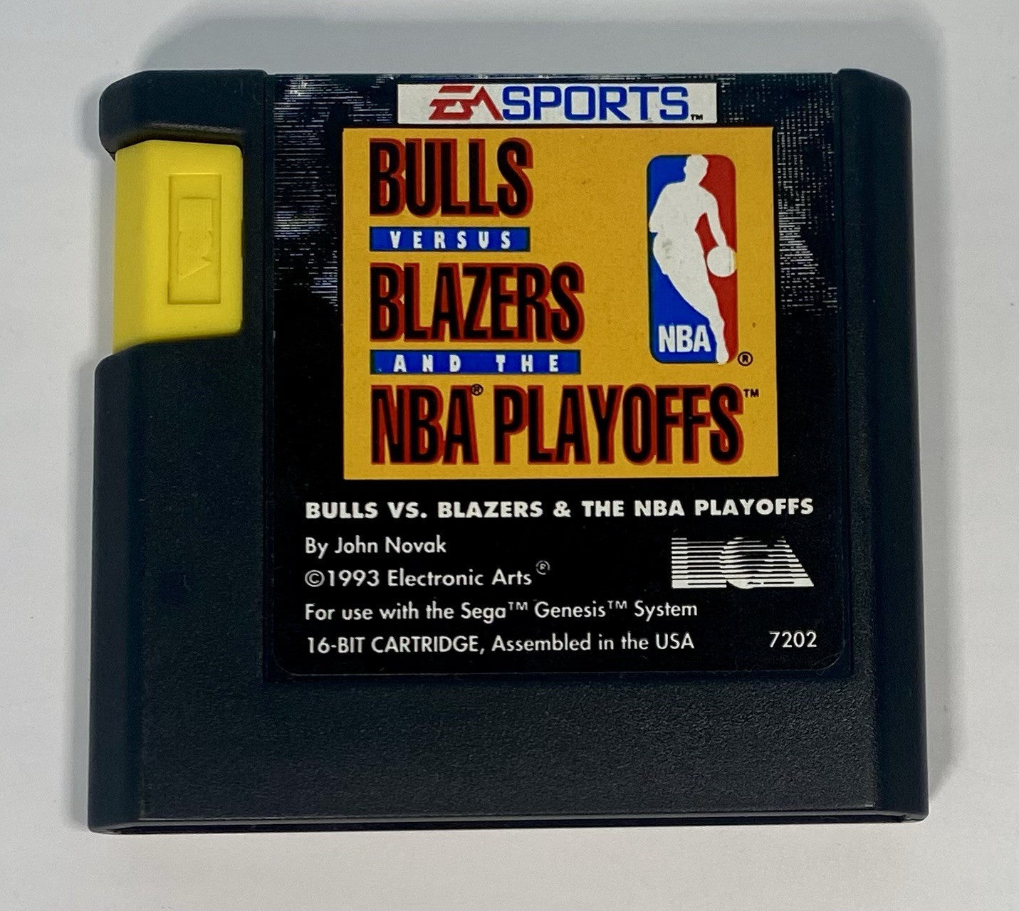Bulls vs. Blazers and the NBA Playoffs Sega Genesis 1993 CIB W/ Case & Manual