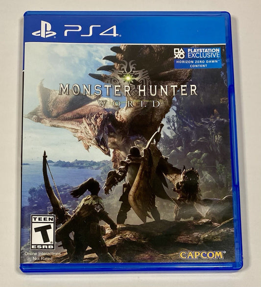 Monster Hunter World (Sony PlayStation 4, 2018) PS4 Tested And Working