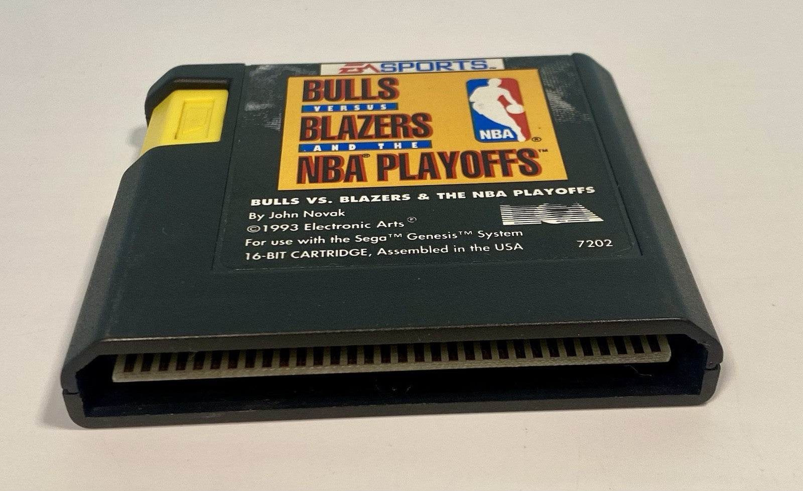 Bulls vs. Blazers and the NBA Playoffs Sega Genesis 1993 CIB W/ Case & Manual