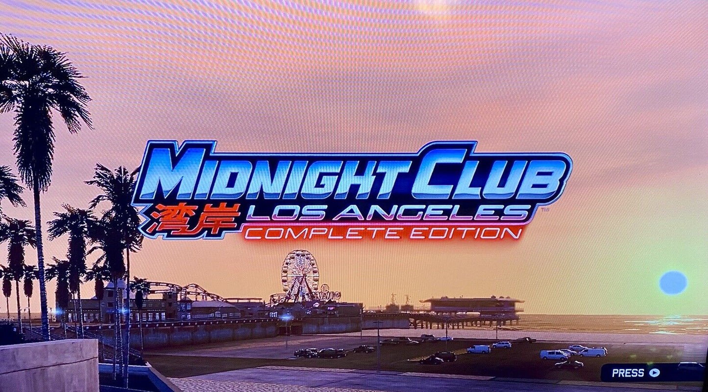 Midnight Club: Los Angeles - Complete Edition, Platinum Hits (Xbox 360 2009) CIB