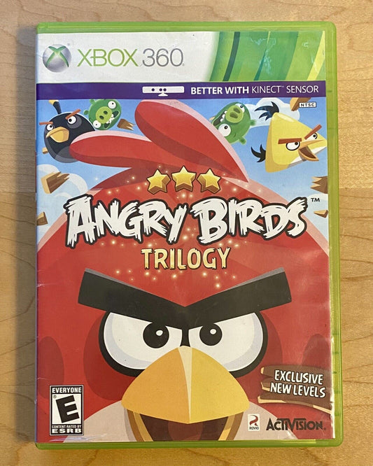 Angry Birds: Trilogy (Microsoft Xbox 360, 2012) CIB W/ Manual Authentic & Tested