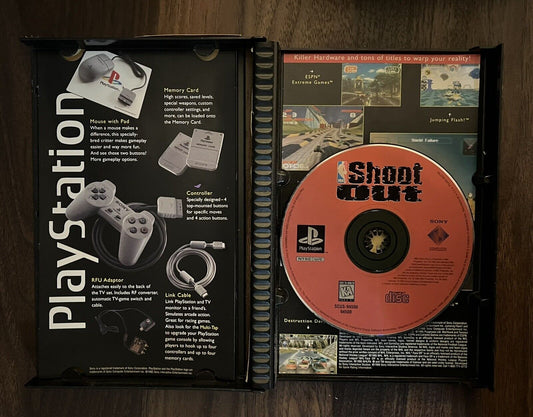 NBA ShootOut (Sony PlayStation 1, 1995) Tested And Works!