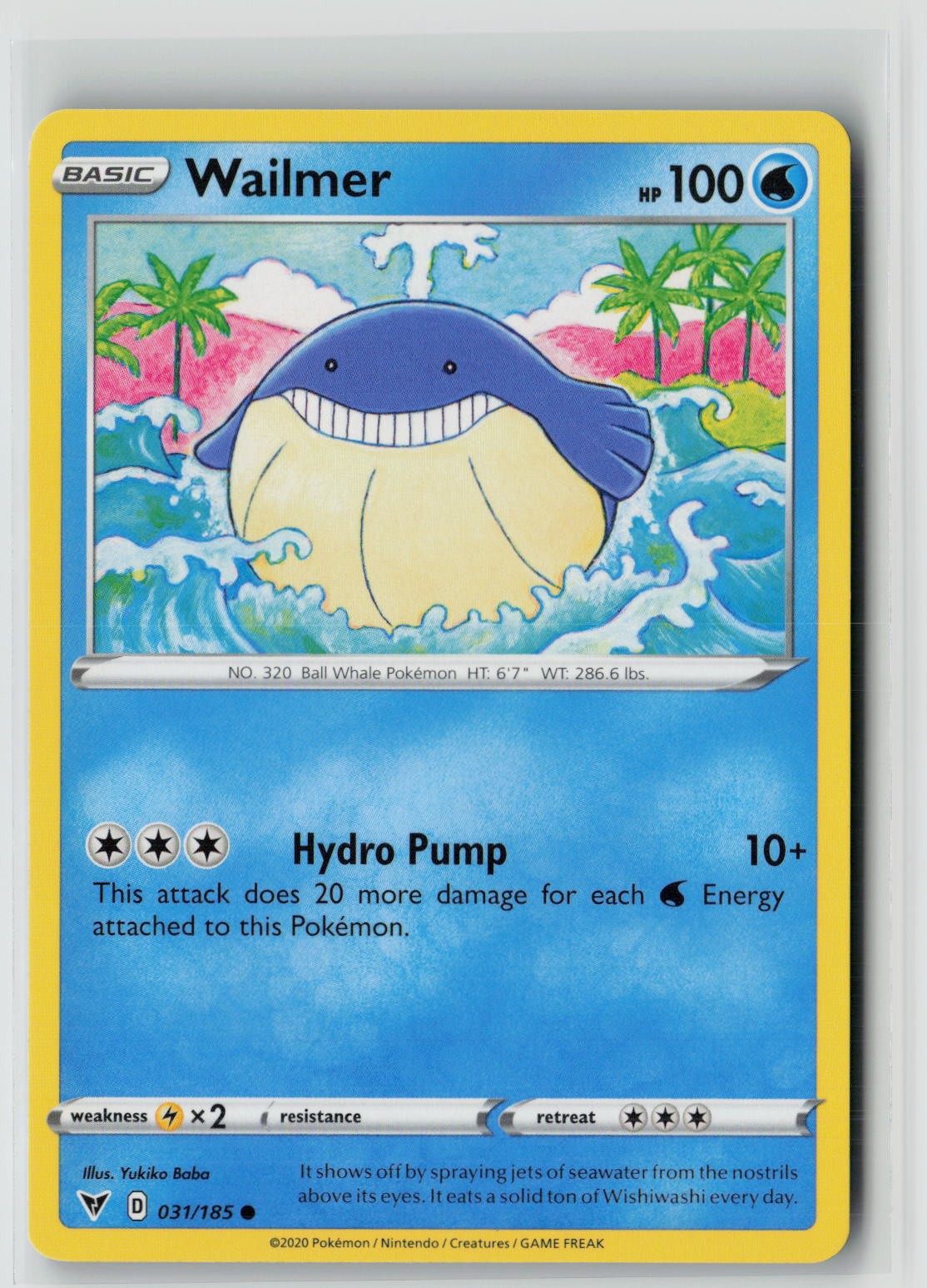 Wailmer (SWSH04: Vivid Voltage 031/185) NM