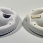 2X Official Nintendo Wii Steering Wheel Mario Kart OEM White RVL-024 Lot of 2