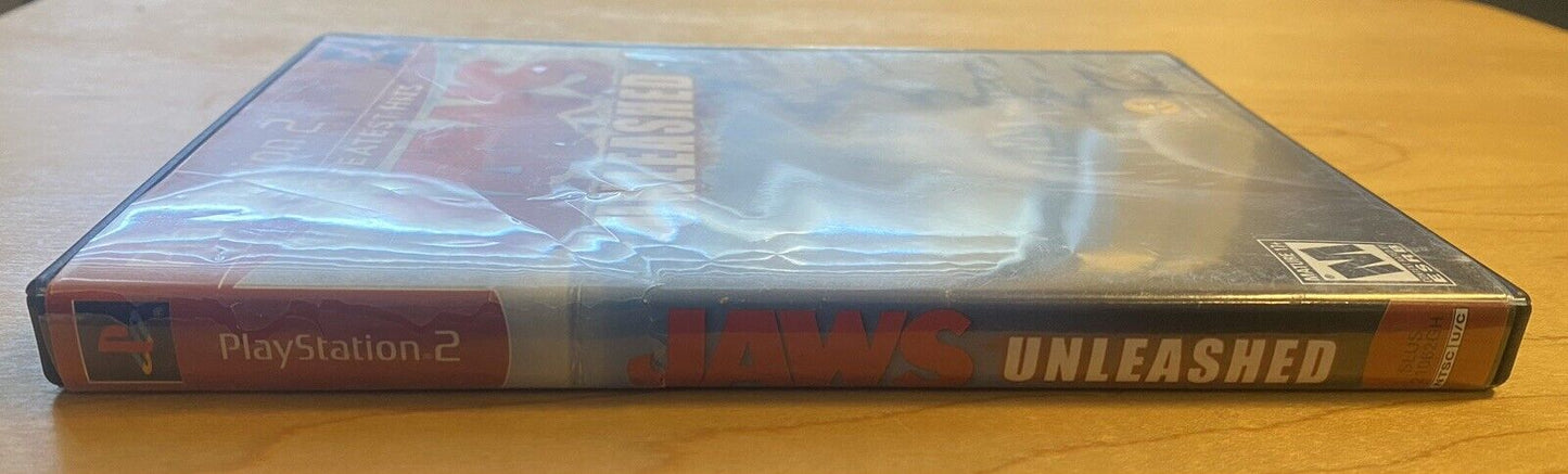 JAWS Unleashed (Sony Playstation 2 PS2, 2006) CIB, Authentic & Tested