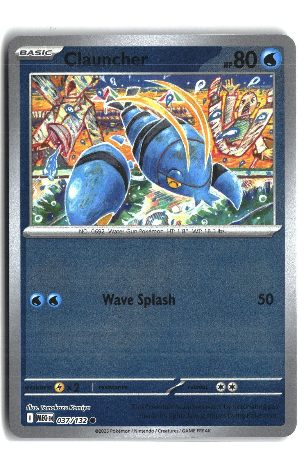 Clauncher Reverse Holofoil NM (Mega Evolution 037/132)