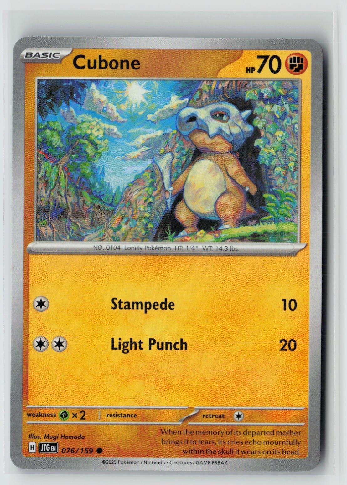 Cubone (Journey Together 076/159) NM