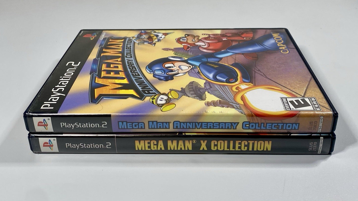 Mega Man X & Anniversary Collections Bundle (PlayStation 2 PS2) Both Tested