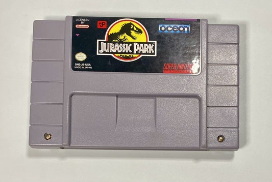 Jurassic Park (Super Nintendo Entertainment System SNES, 1993) TESTED & Works!