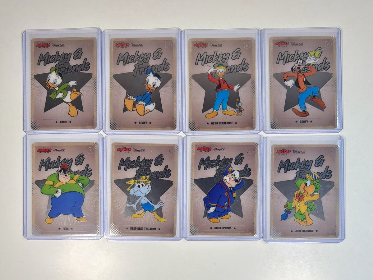 2023 Kakawow Hotbox Disney 100 Mickey And Friends Rare 8 Cards Bundle Lot All NM