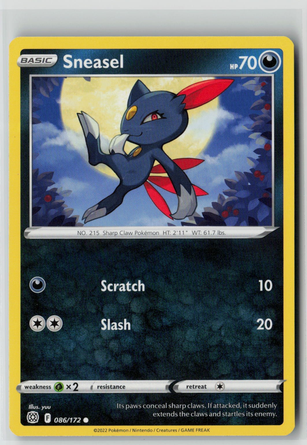 Sneasel (SWSH09: Brilliant Stars 086/172) NM