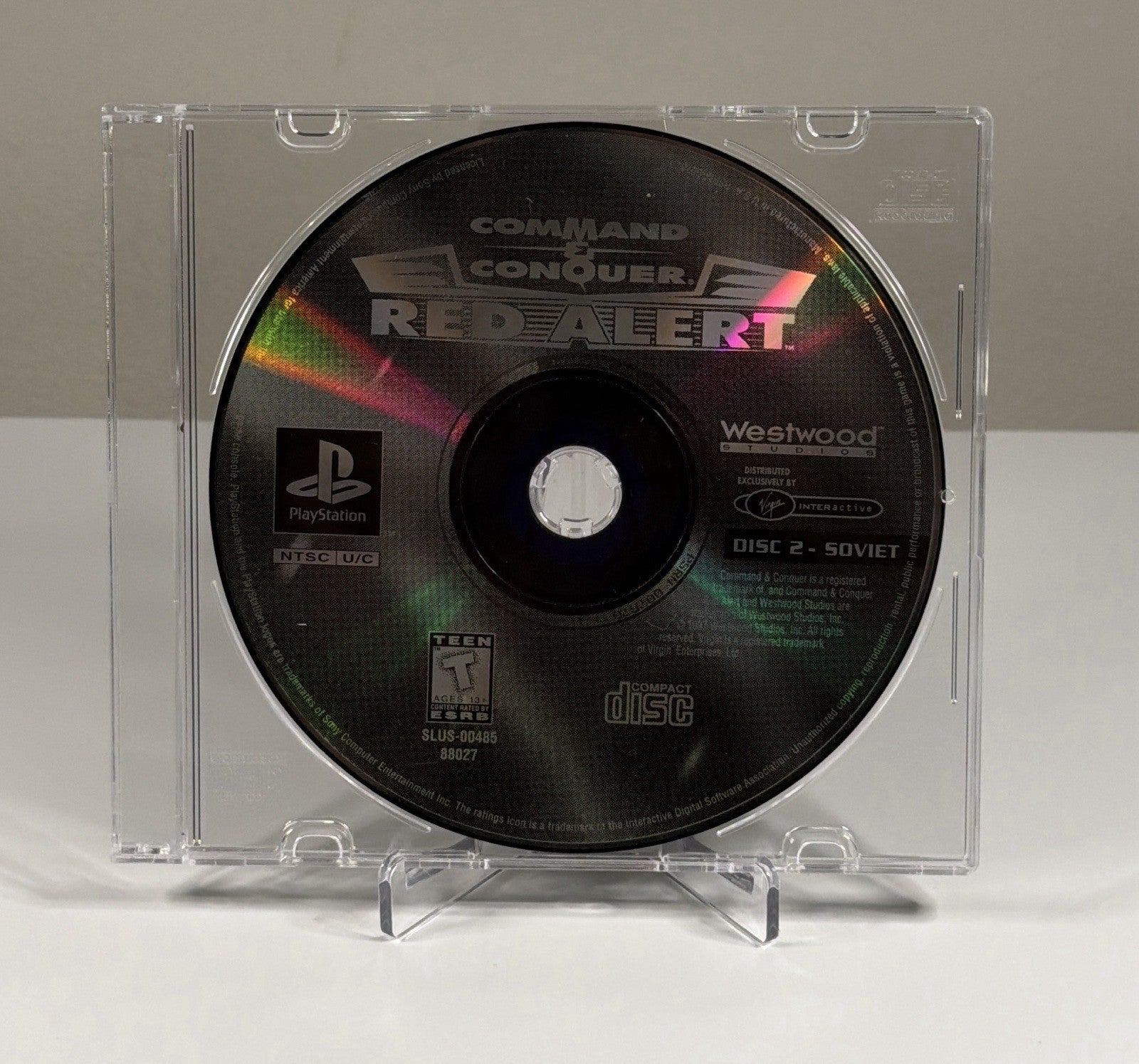 Command & Conquer Red Alert PS1 PlayStation 1 - Soviets Disc 2 Only Tested!
