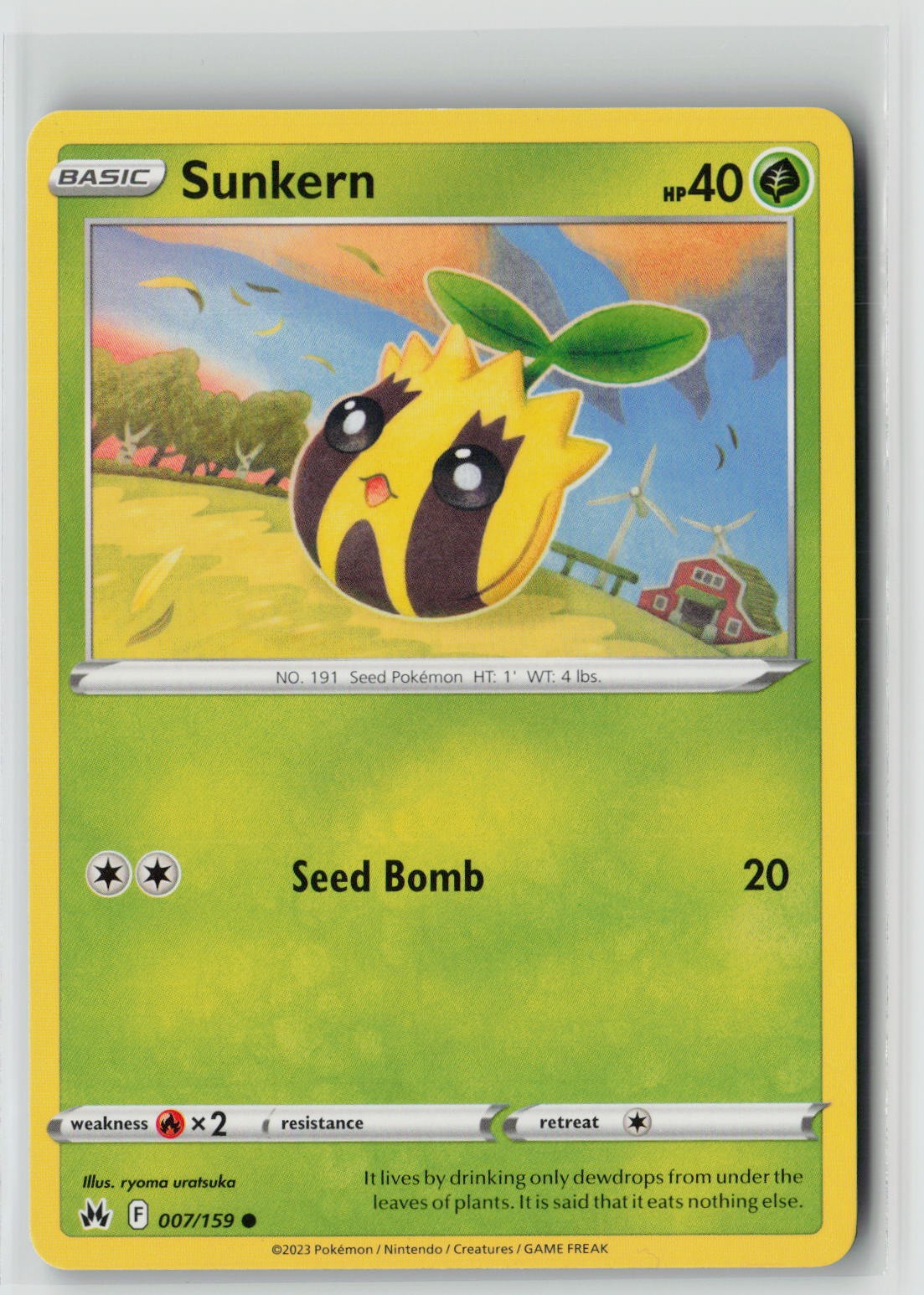 Sunkern (SWSH: Crown Zenith 007/159) NM