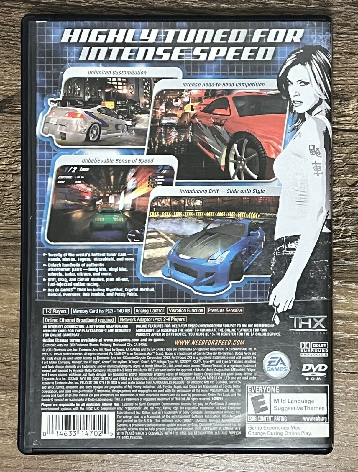 Need for Speed Underground - Playstation 2. Complete with Manual Tested!