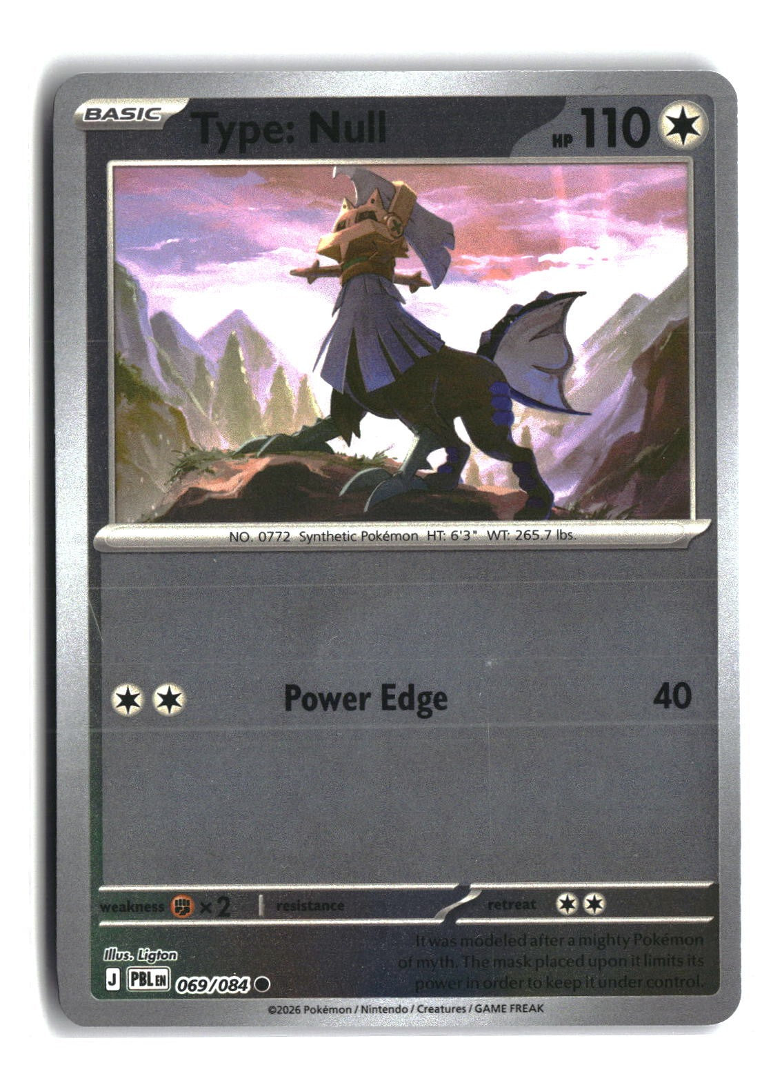 Type: Null Reverse Holofoil NM (Pitch Black 069/084)