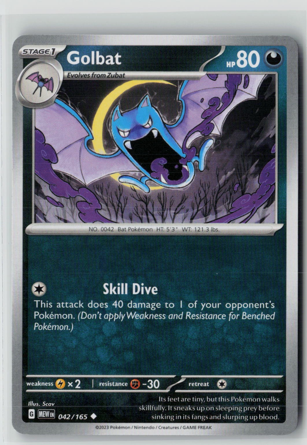 Golbat (SV: Scarlet & Violet 151 042/165) NM