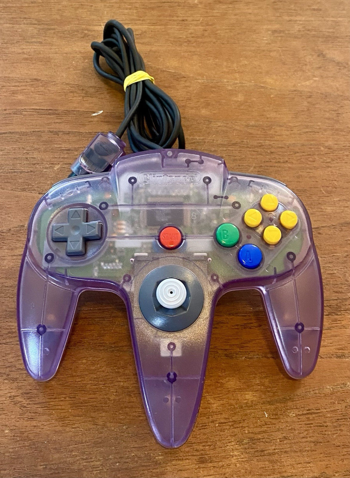 Nintendo N64 Clear Atomic Purple Controller OEM Original Authentic NUS-005 Tight