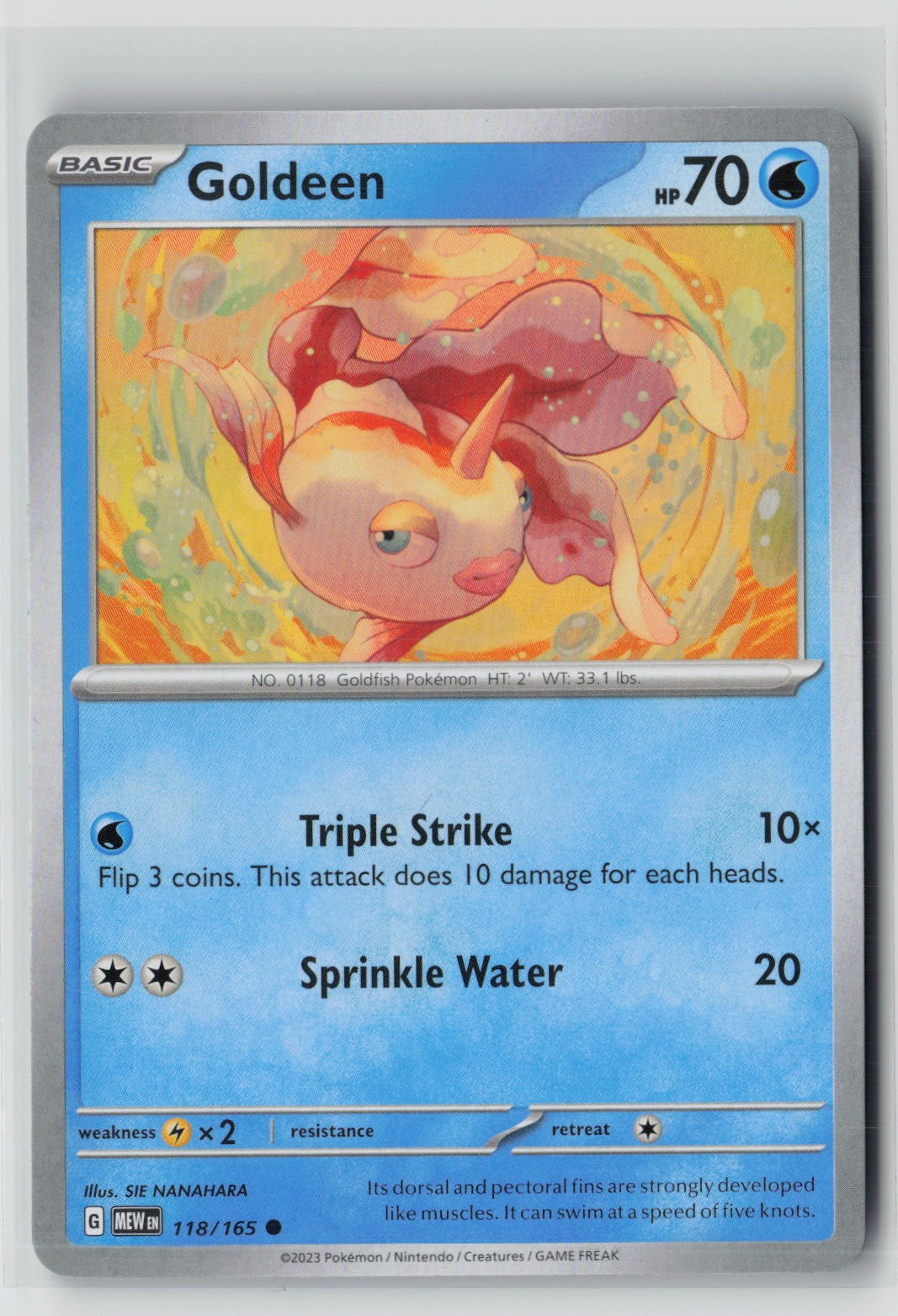 Goldeen (SV: Scarlet & Violet 151 118/165) NM