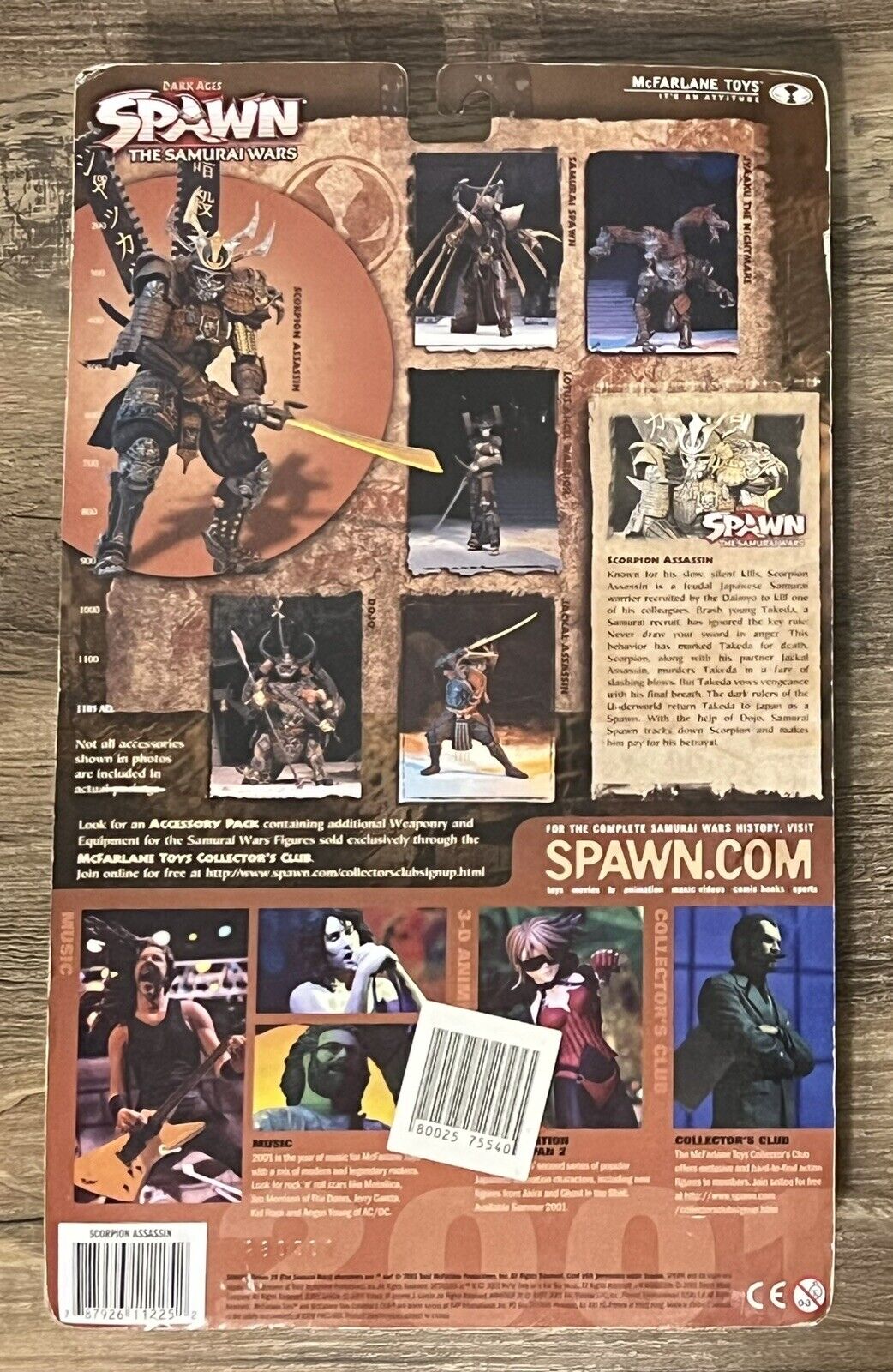 2001 McFarlane Spawn Dark Ages Samurai Wars - Scorpion Assassin Figure BRAND NEW