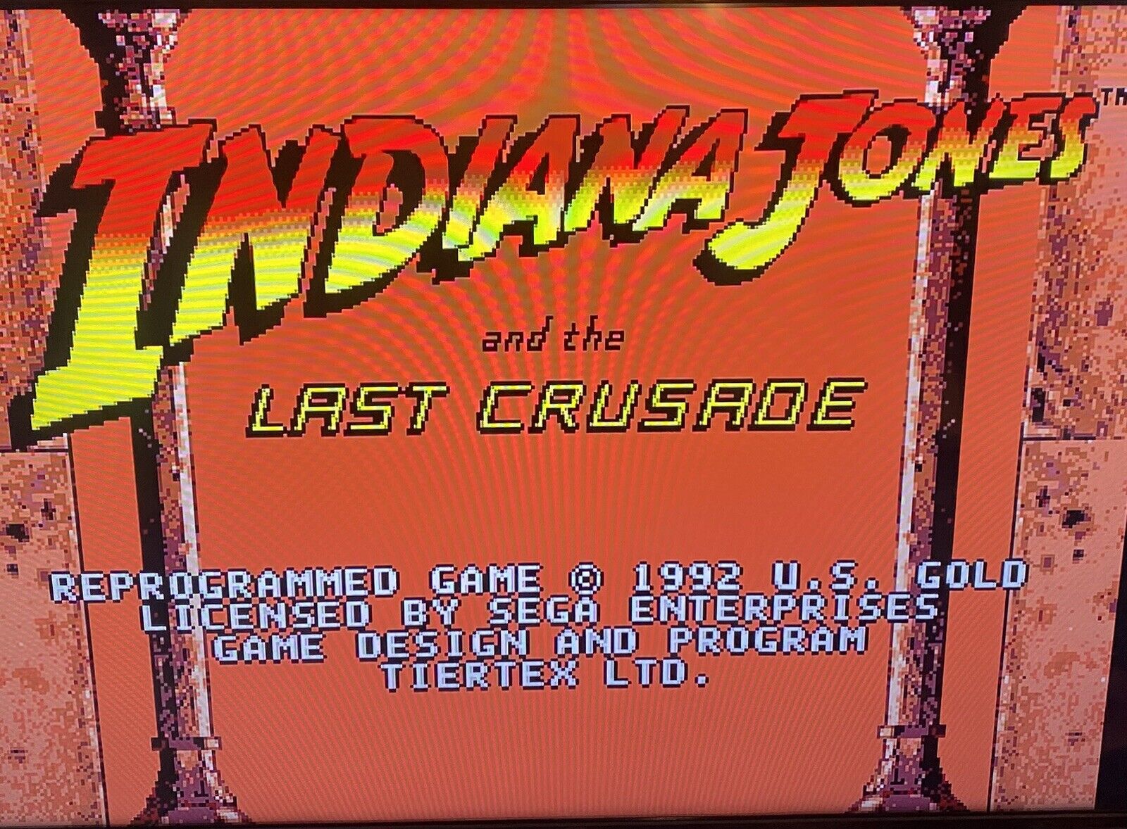 Indiana Jones and the Last Crusade (Sega Genesis, 1992) CIB W/ Manual & Reg Card