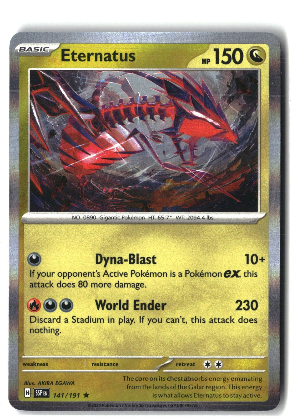 Eternatus Holofoil NM (Surging Sparks 141/191)