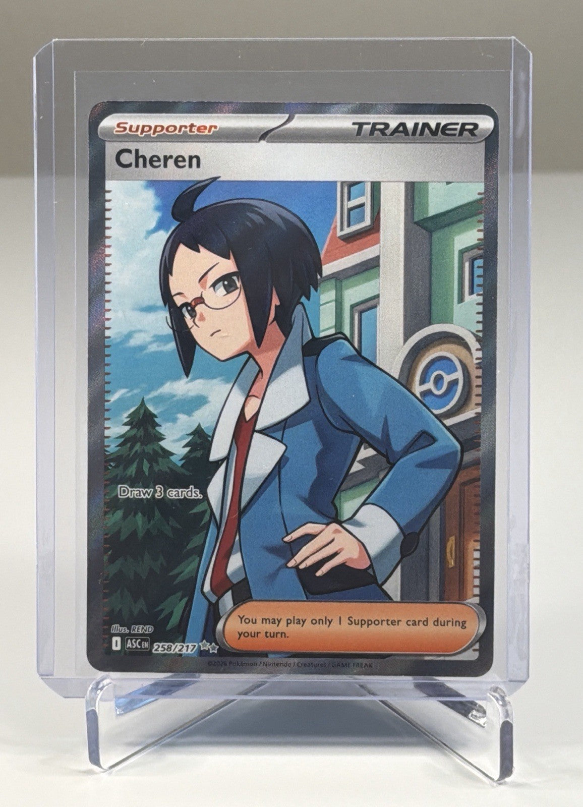 Cheren Holo Ultra Rare ME: Ascended Heroes 258/217 NM Near Mint