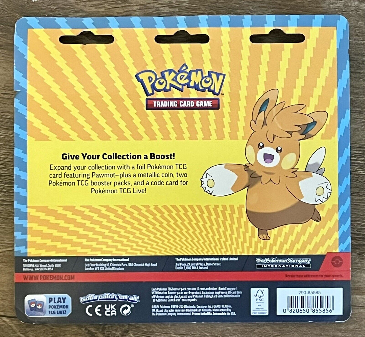 Pokémon TCG *Scarlet & Violet + Paldea Evolved Blister Pack* *Pawmot Promo*