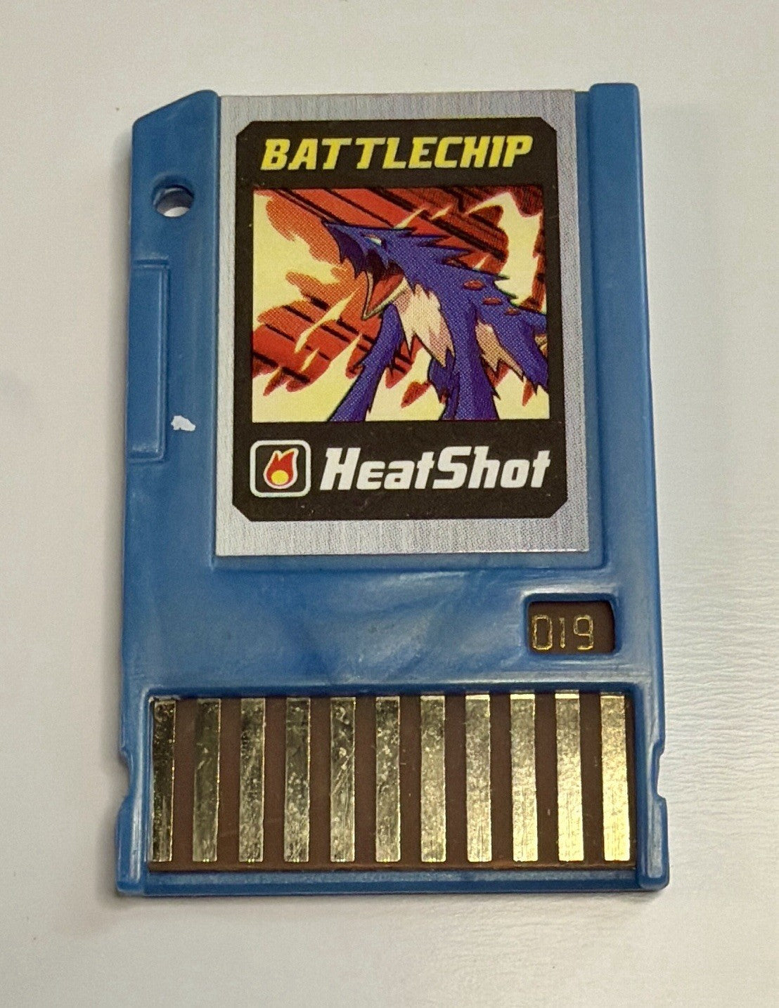 Megaman Battlechip HeatShot Game Cart Takara 2004 # 019
