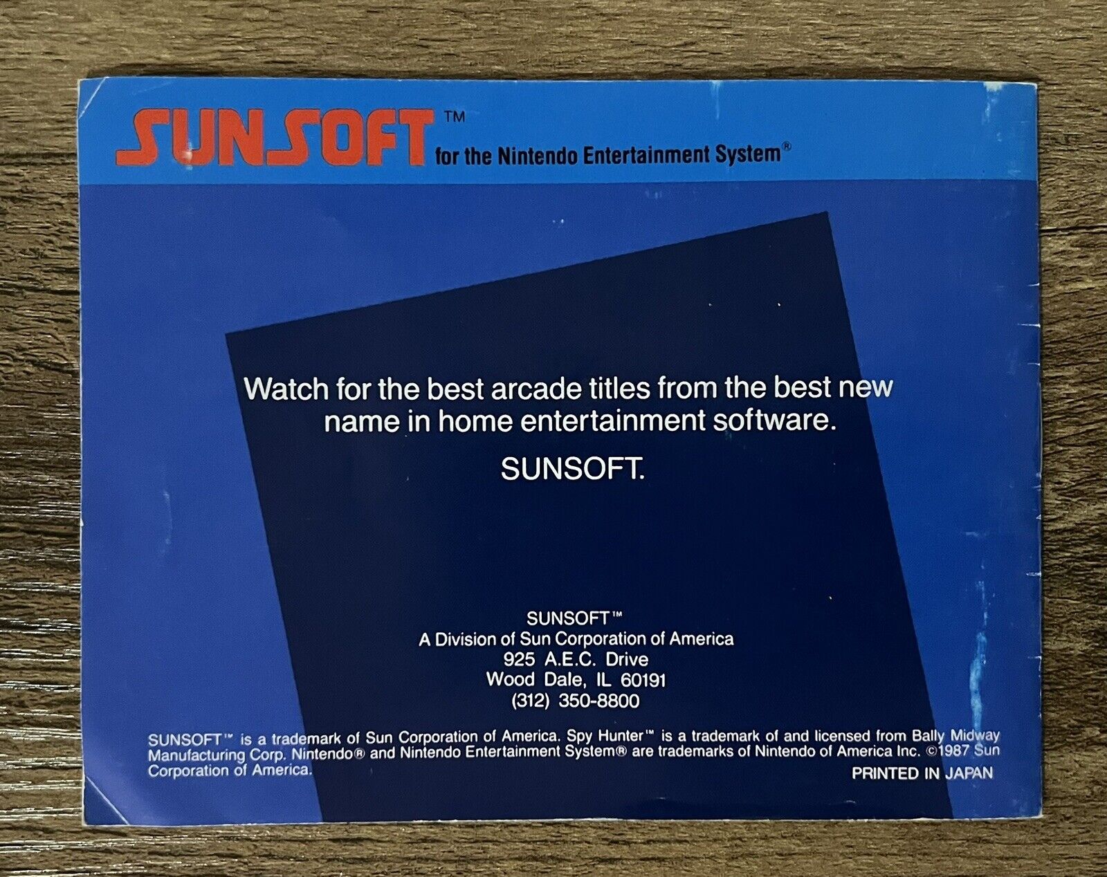 Sunsoft Spy Hunter: Authentic Arcade Edition! (Nintendo NES, 1987) Authentic CIB