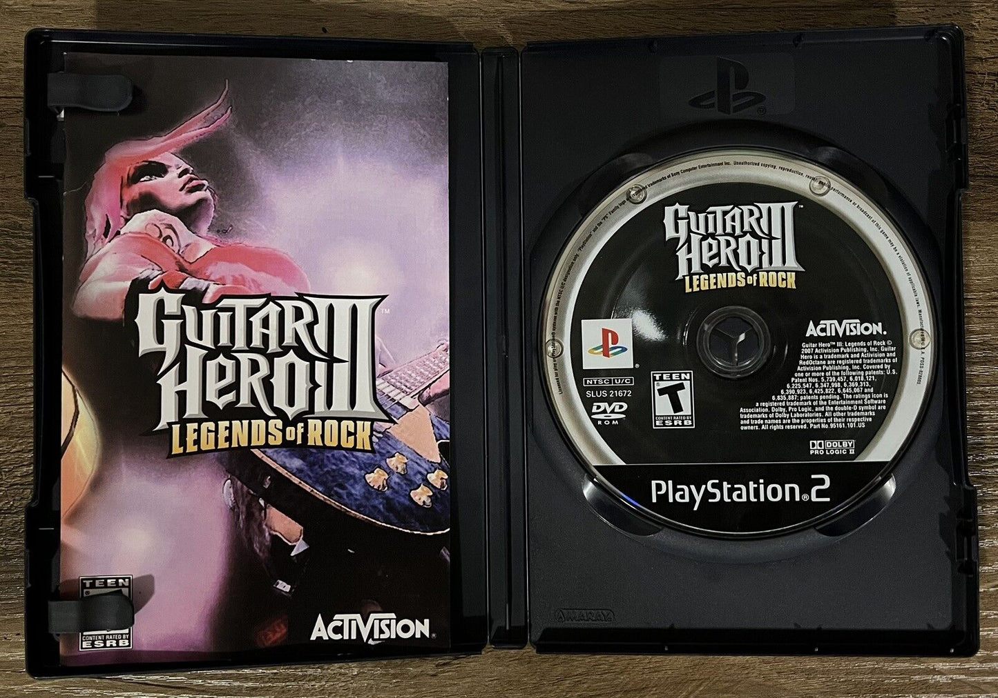 Guitar Hero III 3: Legends of Rock (Sony Playstation 2) PS2 Manual Tested Works