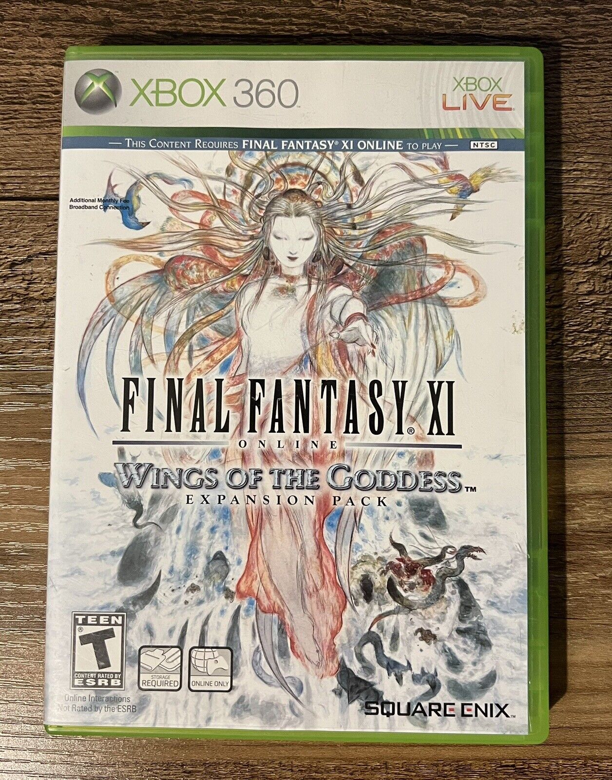 Final Fantasy XI Online Wings of the Goddess (Xbox 360, 2007) Complete w/ Manual