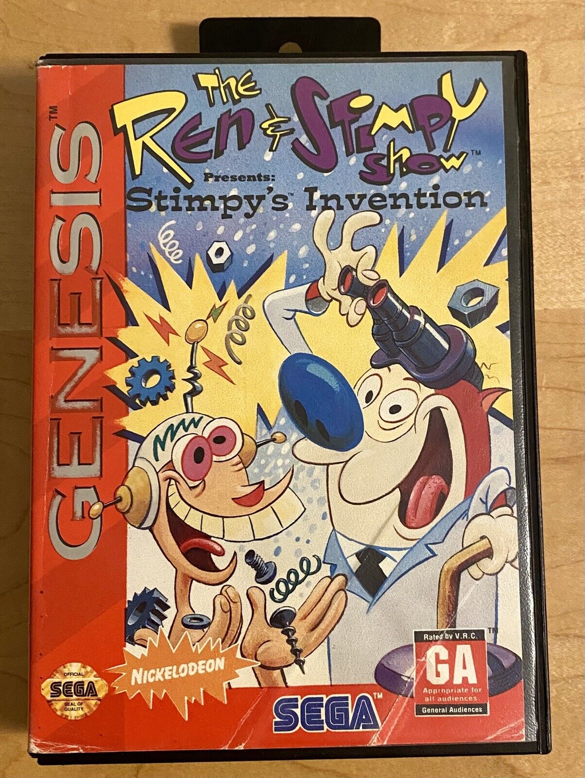 Ren & Stimpy: Stimpy's Invention (Sega Genesis, 1993), CIB With Manual, Tested