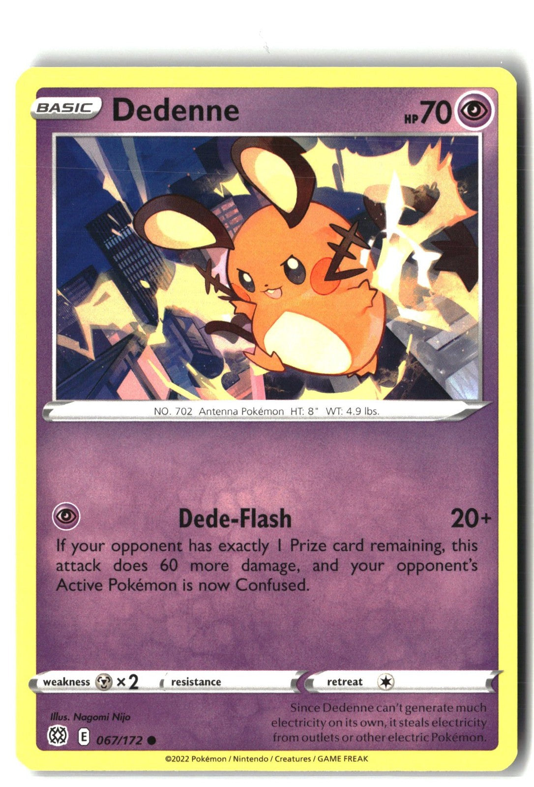 Dedenne (SWSH09: Brilliant Stars 067/172) NM