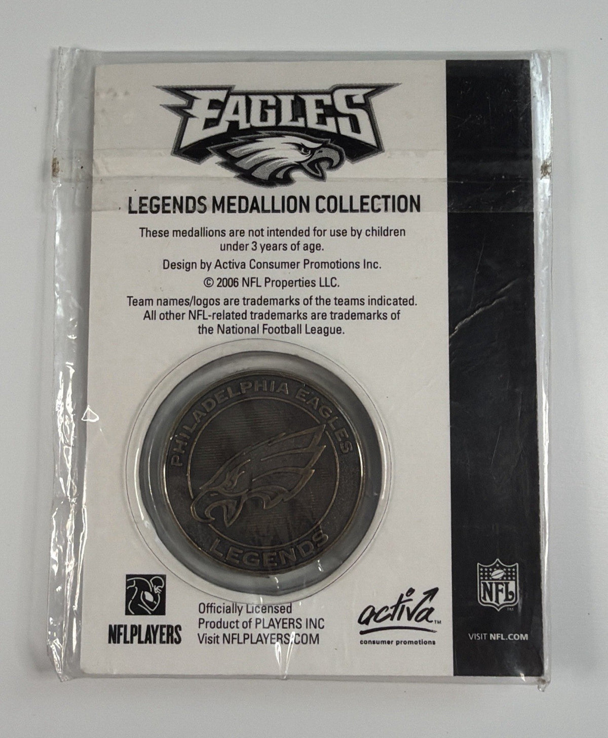 Philadelphia Eagles Legends Reggie White Coin NFL Football 2006 Sealed