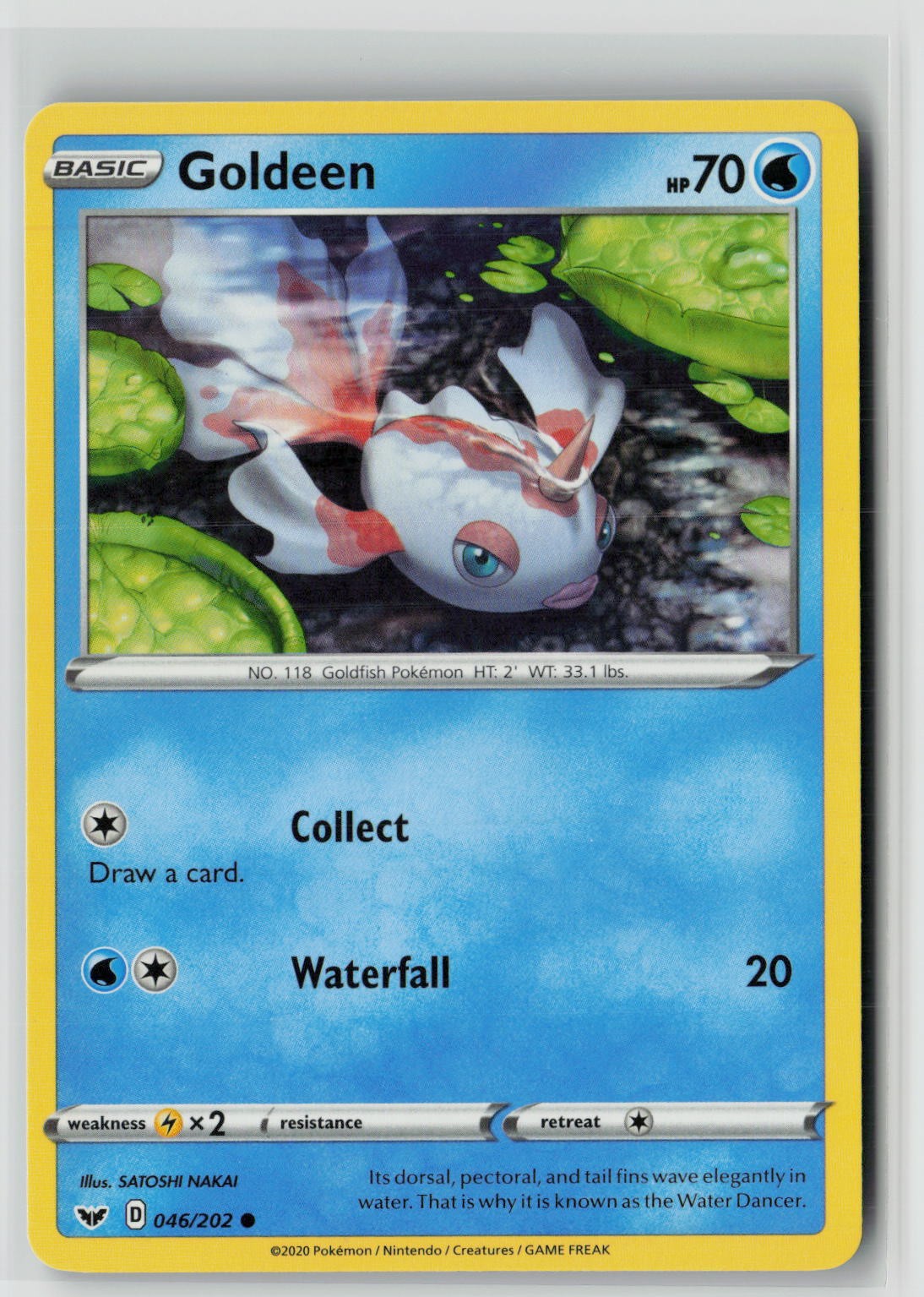 Goldeen (046) (SWSH01: Sword & Shield Base Set 046/202) NM