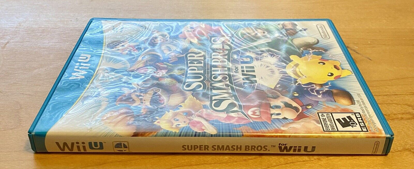 Super Smash Bros. (Nintendo Wii U, 2014) CIB, Complete W/Manual, Tested & Works