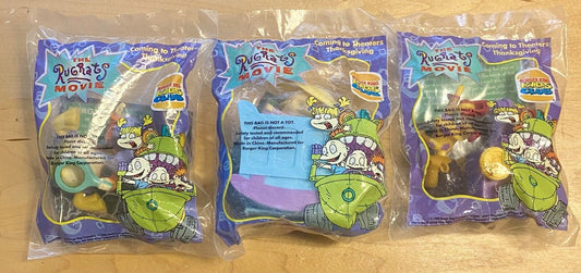 Set of 3 The Rugrats Movie Nickelodeon Burger King Kids Club Toys 1998