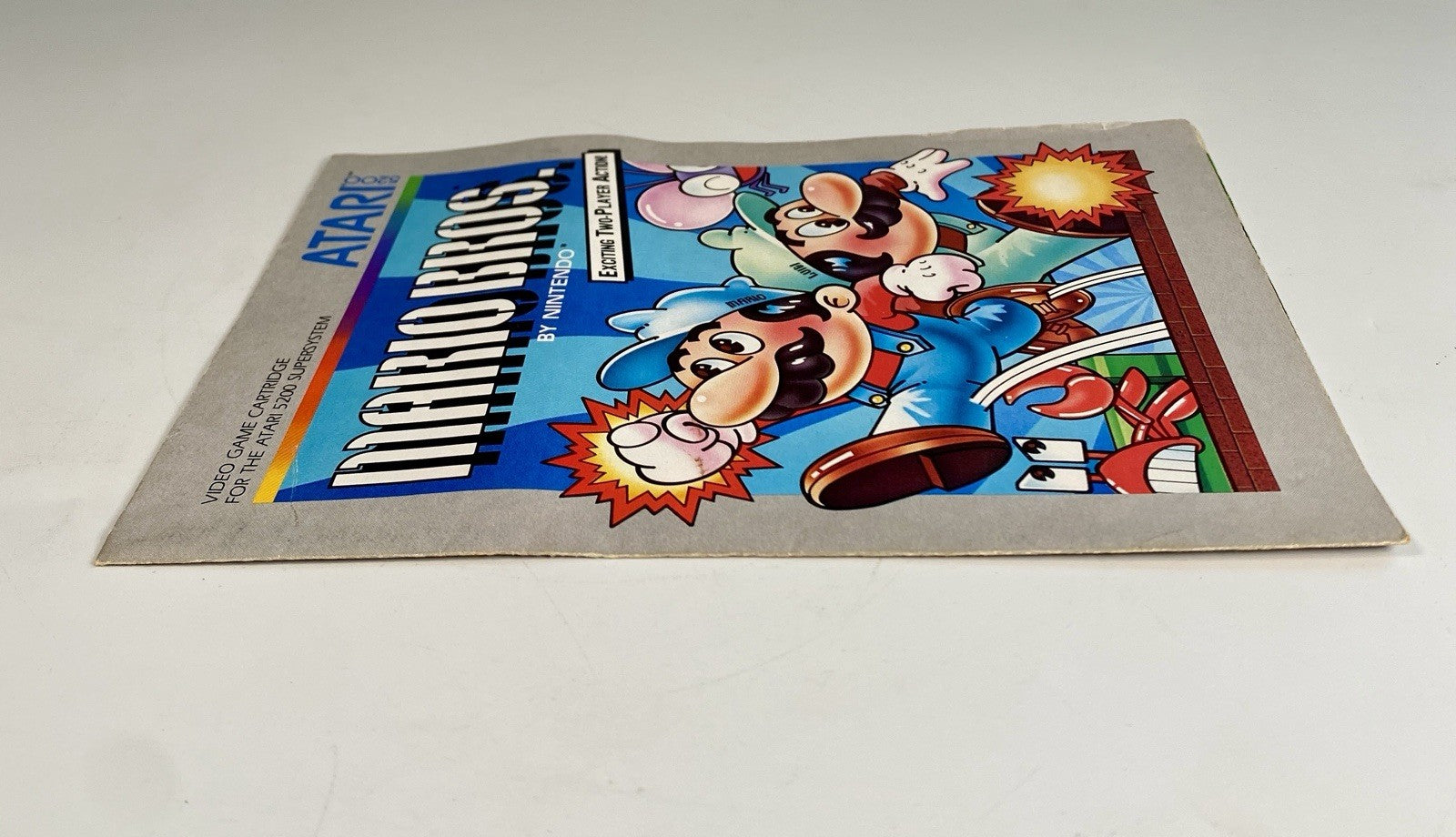 Mario Bros. (Atari 5200, 1983) Nintendo Cartridge And Manual, Tested & Works!