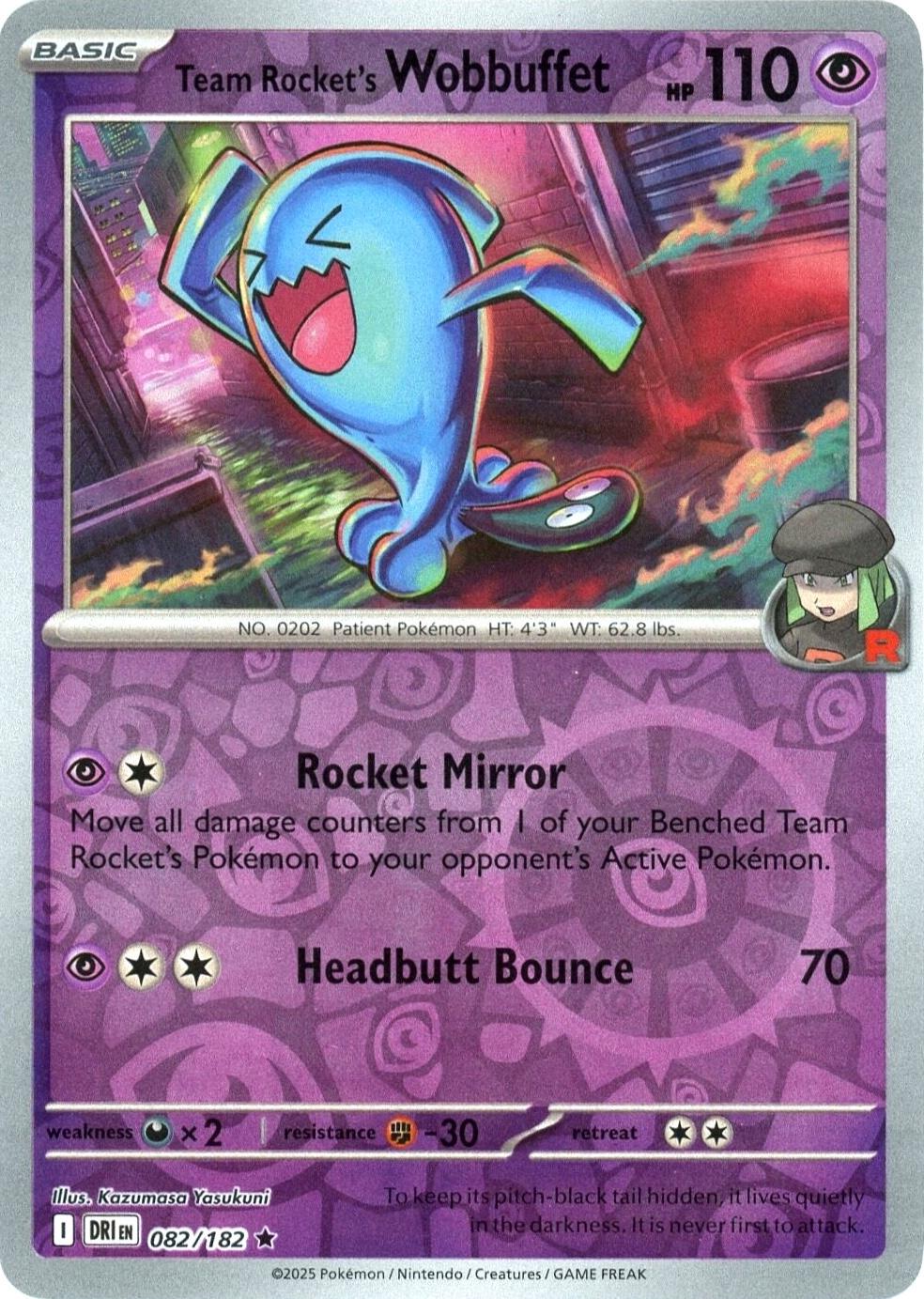 Team Rocket's Wobbuffet [DRI - 082/182]
