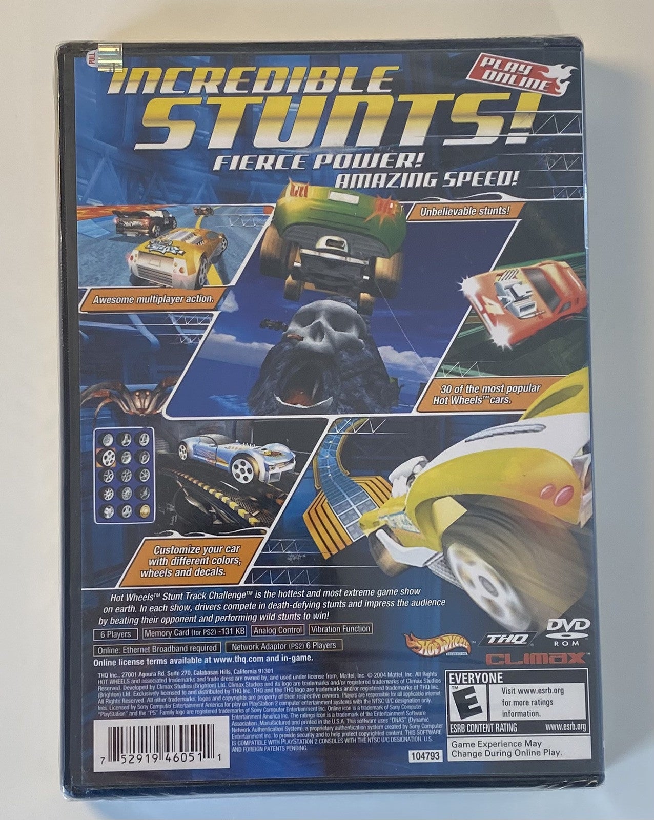 Hot Wheels: Stunt Track Challenge  (PlayStation 2 PS2, 2004) Brand New Sealed