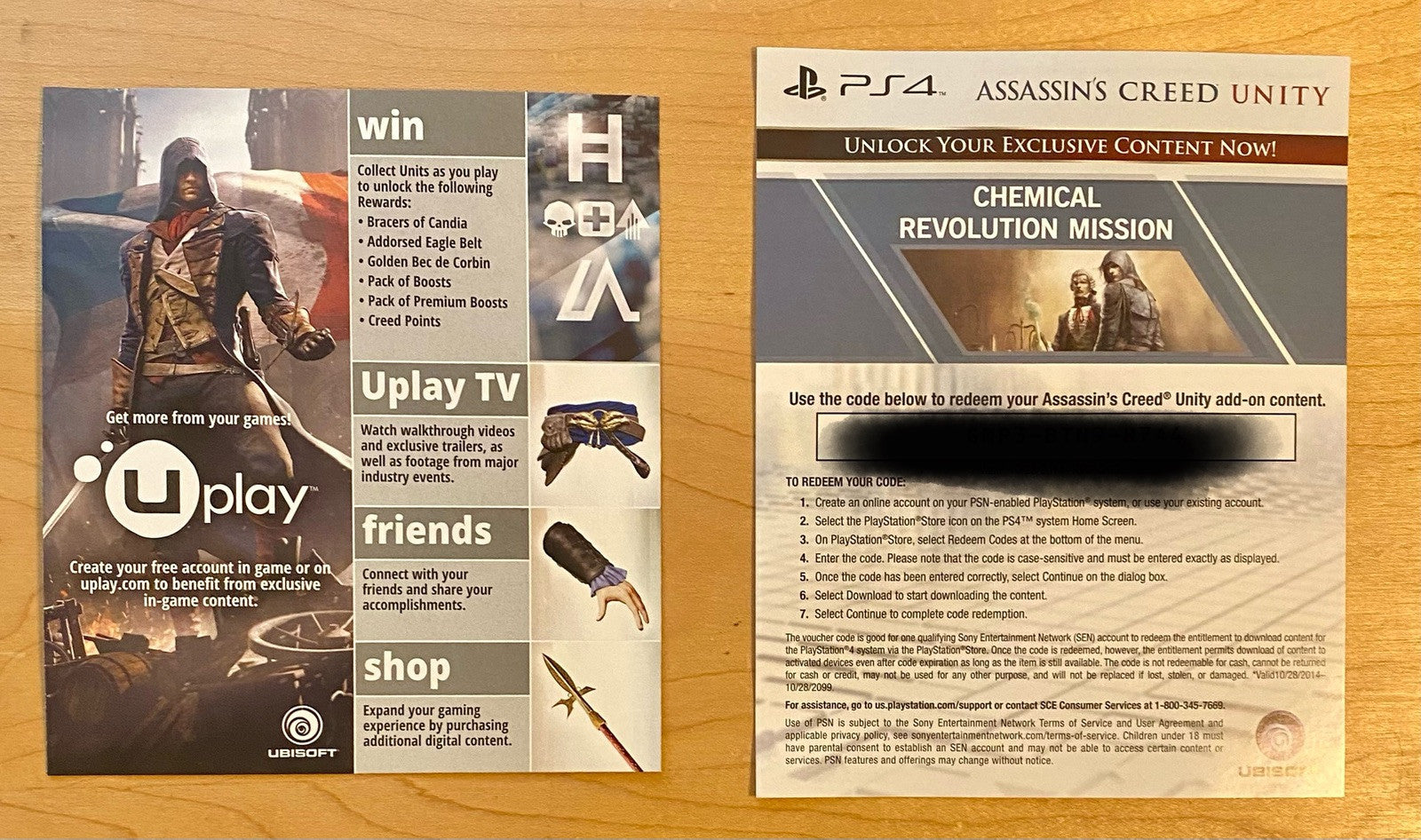 Assassins Creed Unity & Syndicate PS4 Bundle (PlayStation 4) Both CIB W/ Inserts