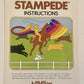 Stampede (Atari 2600, 1981) Authentic Cart & Manual, Tested & Working