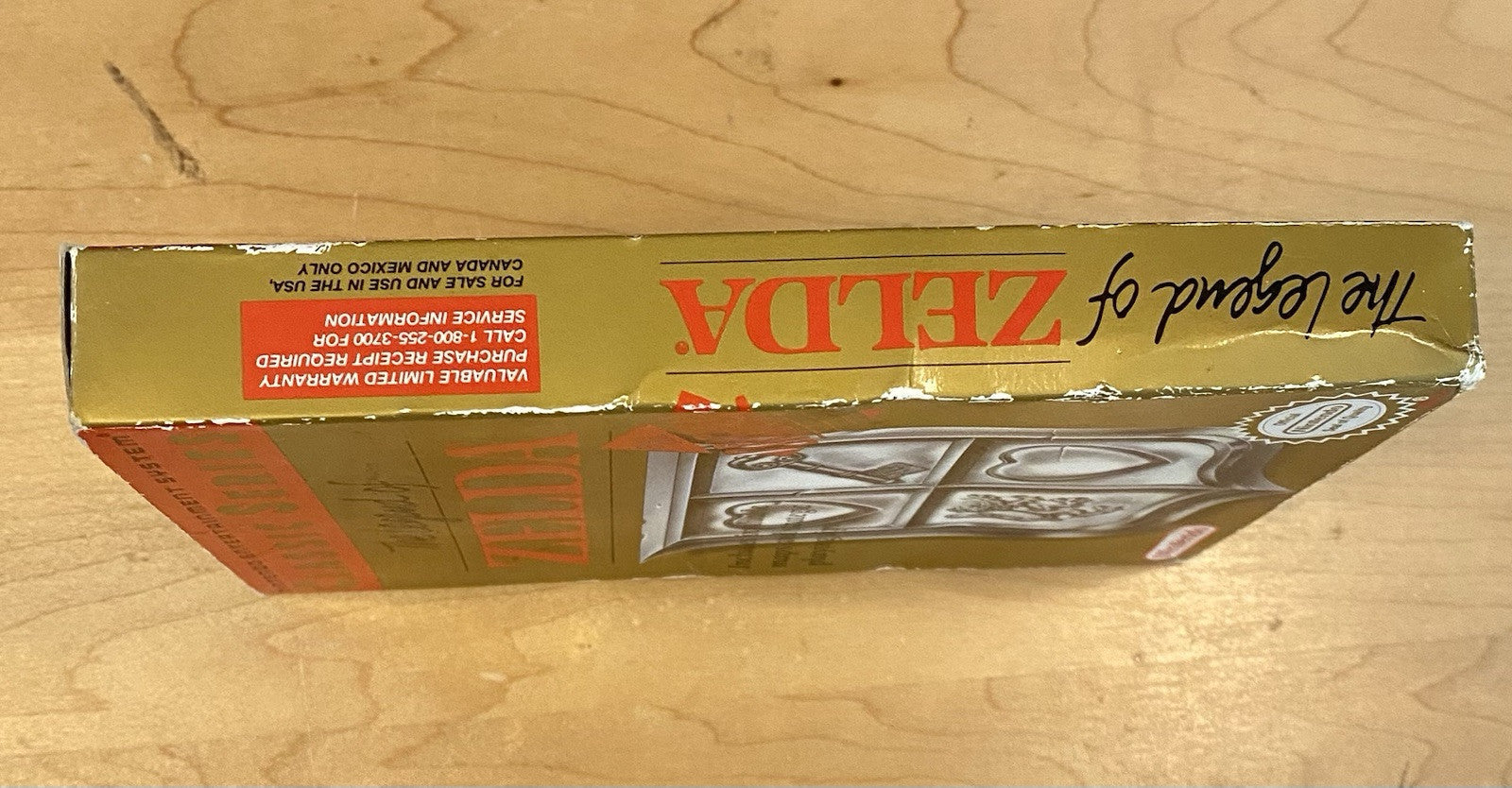 The Legend of Zelda Grey Cartridge (Nintendo NES, 1987) In Box, No Manual Or Map